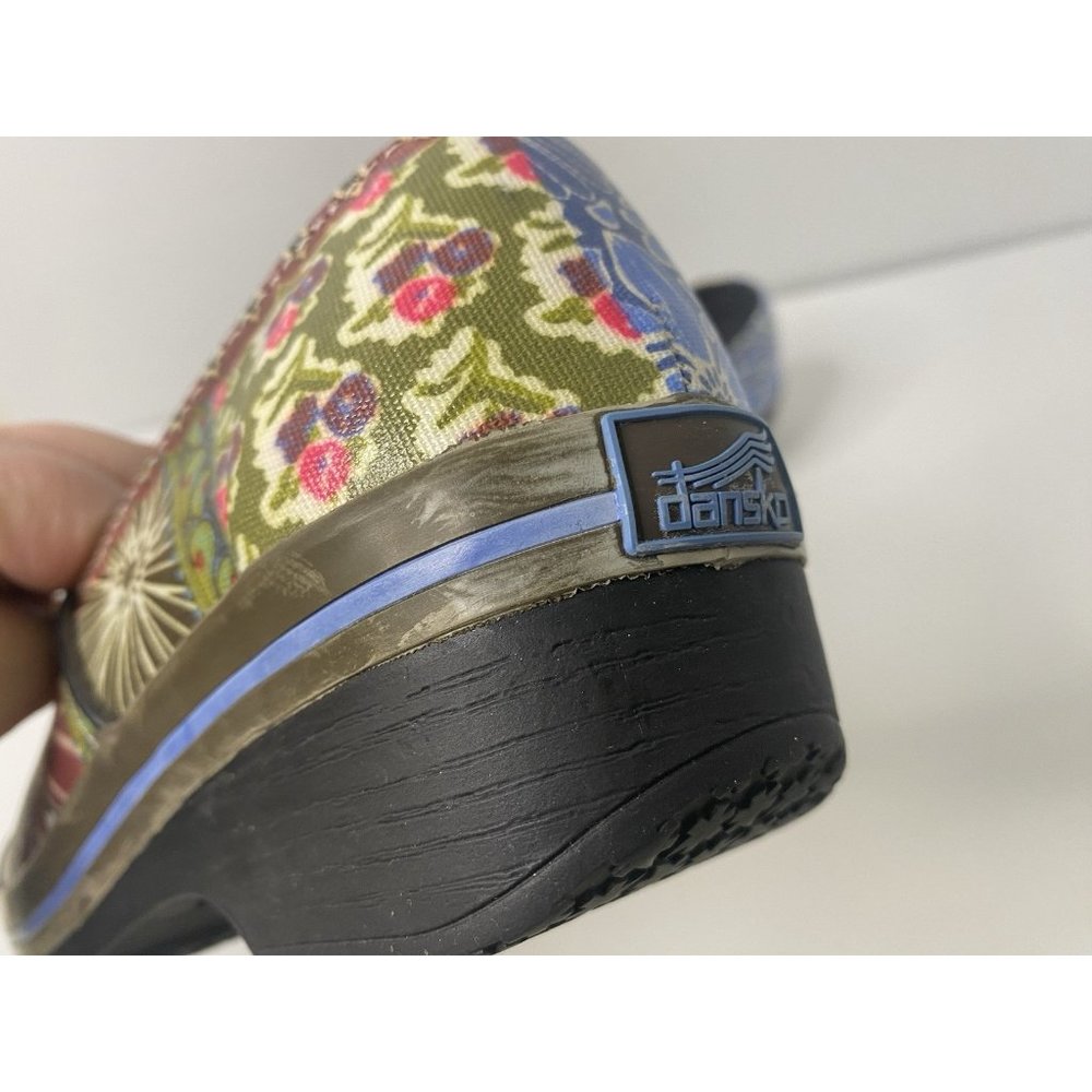 Dansko Multicolor Floral Mules /Clogs All weather material - Picture 6 of 13